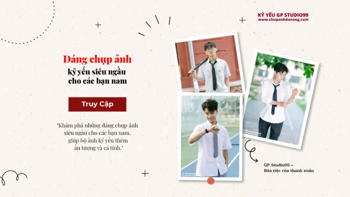 Dáng chụp ảnh kỷ yếu siêu ngầu cho các bạn nam