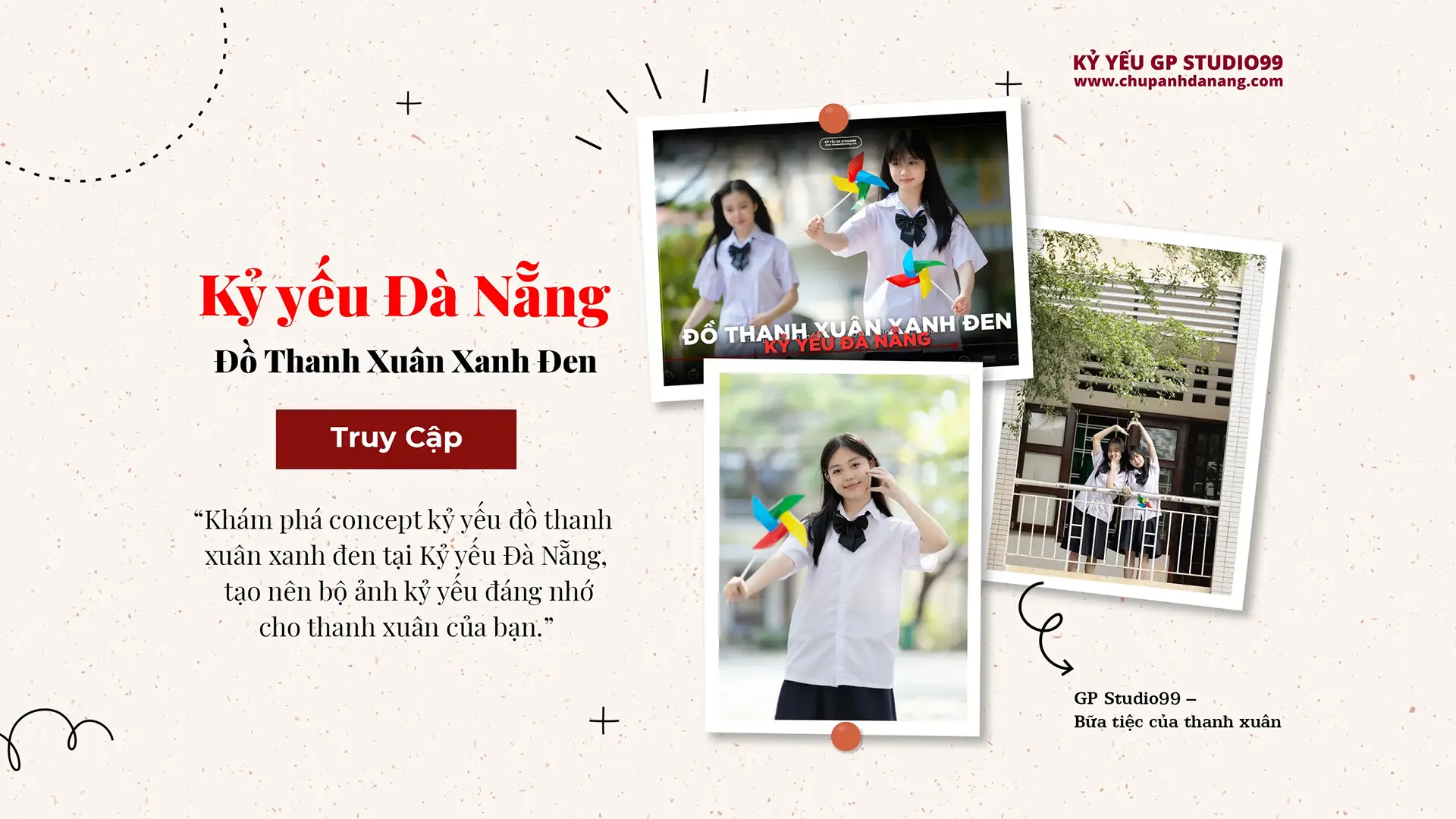Đồ thanh xuân xanh đen - Kỷ yếu Đà Nẵng GP Studio99